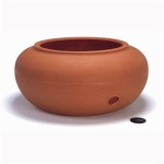 Garden Hose Storage Pot Terracotta